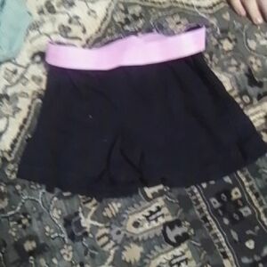 Wonder Nation Black Shorts with Pink Waistband